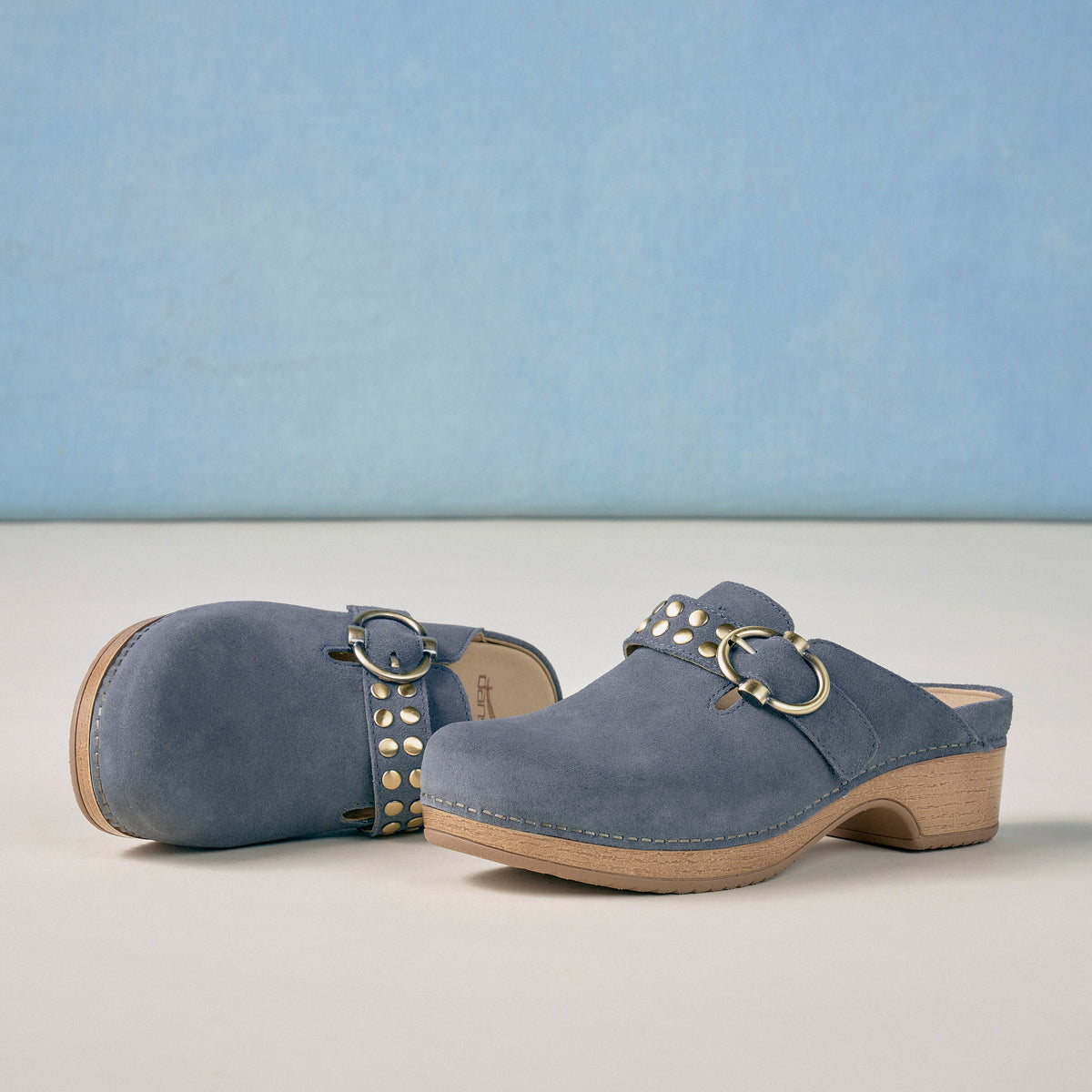 Branson Dusty Blue Suede
